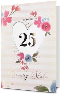 Opakowanie Karnet B6 Rocznica ślubu 25