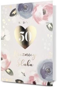 Opakowanie Karnet B6 Rocznica ślubu 50