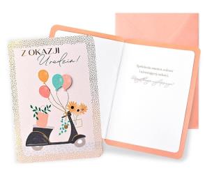 Opakowanie Karnet B6 Urodziny