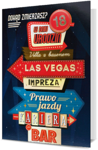 Opakowanie Karnet B6 Urodziny 18