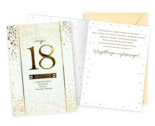Opakowanie Karnet B6 Urodziny 18