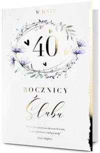 Opakowanie Karnet B6 Urodziny 40