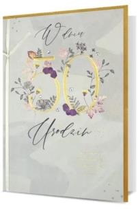 Opakowanie Karnet B6 Urodziny 50