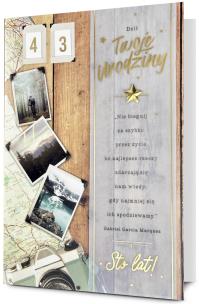 Opakowanie Karnet B6 Urodziny (wymienne cyfry)