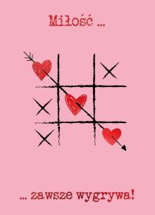 Opakowanie Karnet B6 Walentynki - Kółko i krzyżyk