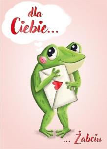 Opakowanie Karnet B6 Walentynki - Żabcia