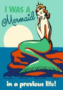 Karnet B6 z kopertą Byłam syreną. Wydawca: Madame Treacle. Multiszop.pl Opakowanie Karnet B6 z kopertą Byłam syreną