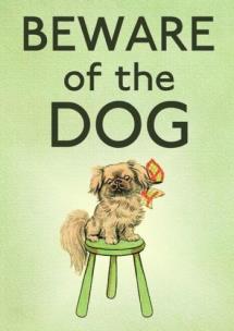 Karnet B6 z kopertą Strzeż się psa. Wydawca: Madame Treacle. Multiszop.pl Opakowanie Karnet B6 z kopertą Strzeż się psa