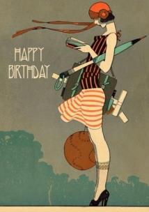 Karnet B6 z kopertą Urodziny Kobieta z książką. Wydawca: Madame Treacle. Multiszop.pl Opakowanie Karnet B6 z kopertą Urodziny Kobieta z książką