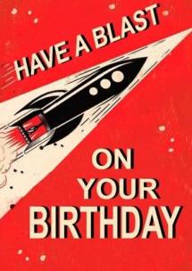 Karnet B6 z kopertą Urodziny Rakieta. Wydawca: Madame Treacle. Multiszop.pl Opakowanie Karnet B6 z kopertą Urodziny Rakieta