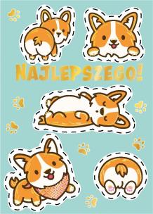 Opakowanie Karnet B8 mini Corgi kawai