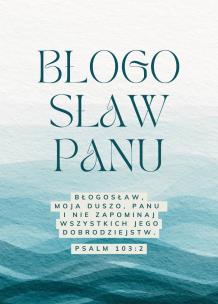 Opakowanie Karnet - Błogosław Panu