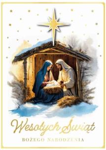 Opakowanie Karnet Boże Narodzenie