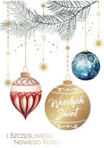 Opakowanie Karnet Boże Narodzenie