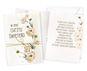 Opakowanie Karnet Chrzest