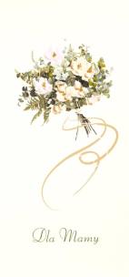 Opakowanie Karnet Dzień Matki DL M05 - Bukiet kwiatów