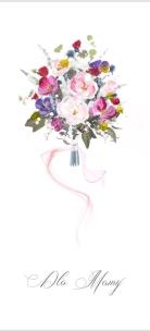 Opakowanie Karnet Dzień Matki DL M06 - Bukiet kwiatów