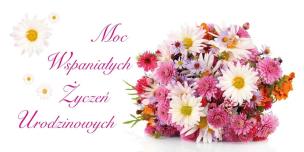 Opakowanie Karnet Flowers Urodziny wzór nr 3