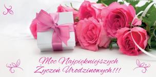 Opakowanie Karnet Flowers Urodziny wzór nr 7