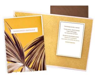 Opakowanie Karnet Gratulacje