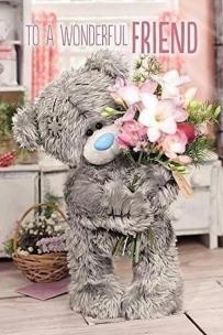 Opakowanie Karnet holograficzny 3D - To a wonderful friend