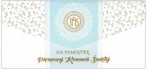 Opakowanie Karnet-koperta DL Pamiątka I Komunii