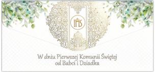 Opakowanie Karnet-koperta DL Pamiątka I Komunii od Dziadków