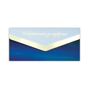 Opakowanie Karnet-koperta Podziękowanie za wspópracę