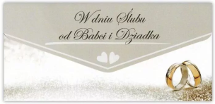 Opakowanie Karnet-koperta Ślub od Babci i Dziadka