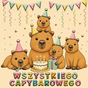 Opakowanie Karnet KW Cute kapibary