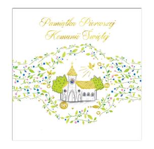 Opakowanie Karnet KW Komunia. Kościół