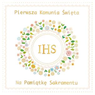 Opakowanie Karnet KW Komunia Wianek z koronką