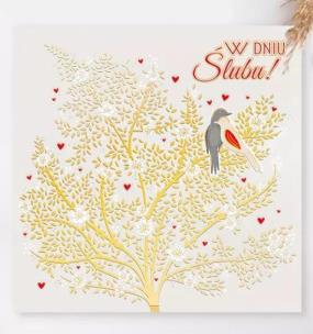 Opakowanie Karnet KW Ślub Drzewo