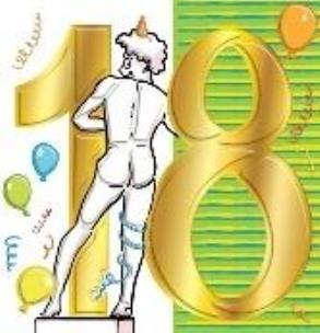 Opakowanie Karnet KW Urodziny Osiemnastka - Posąg