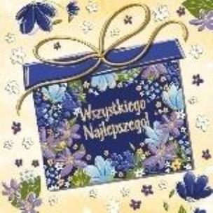 Opakowanie Karnet KW Urodziny - Prezent w kwiatach