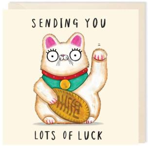 Opakowanie Karnet kwadrat 168 Kot szczęścia