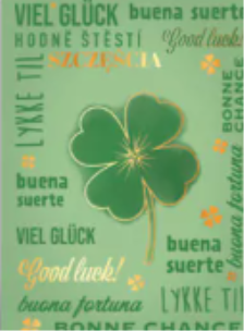 Opakowanie Karnet mini B8 Duża koniczyna