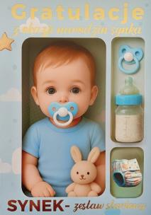 Opakowanie Karnet Narodziny chłopiec