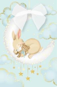 Opakowanie Karnet Narodziny - Sweet Baby Blue