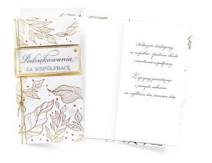 Opakowanie Karnet Podziękowania za współpracę
