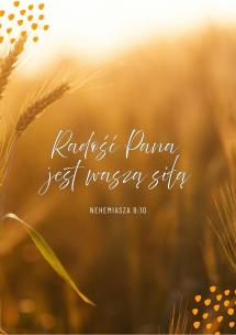Opakowanie Karnet - Radość Pana - zboże