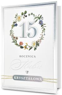 Opakowanie Karnet Rocznica ślubu 15