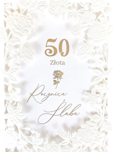 Opakowanie Karnet Rocznica Ślubu 50