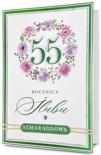 Opakowanie Karnet Rocznica ślubu 55