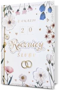 Opakowanie Karnet Rocznica Ślubu (wymienne cyfry)