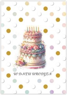 Opakowanie Karnet Silver urodziny