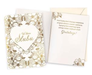 Opakowanie Karnet Ślub