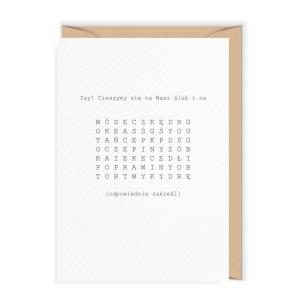 Opakowanie Karnet Ślub