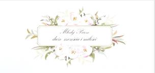 Opakowanie Karnet Ślub DL S65 - Dużo szczęścia i miłości