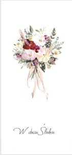 Opakowanie Karnet Ślub DL S67 - Bukiet kwiatów